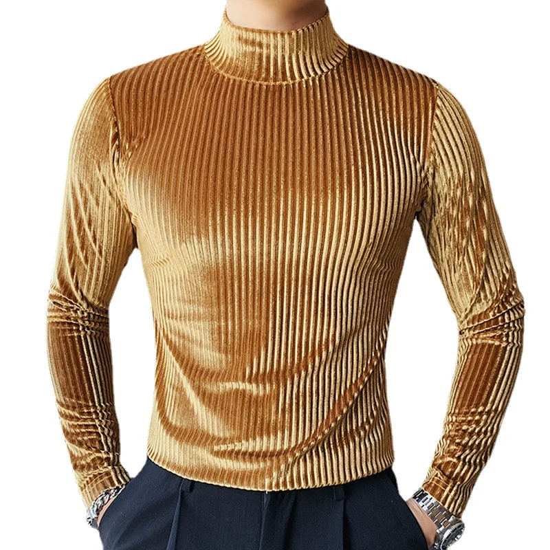 Summer Clothing Trends For Men 2026 - Camiseta de Terciopelo Dorado 2026, Ropa