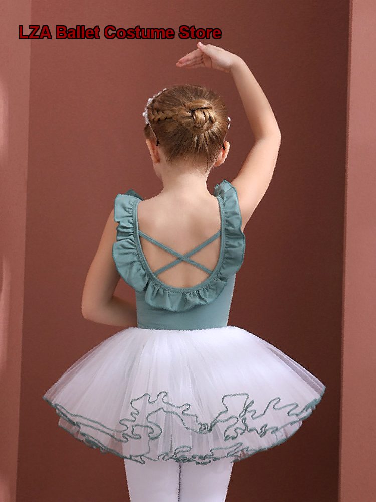 Summer Green Clothing - Maillot de Ballet de Algodón para
