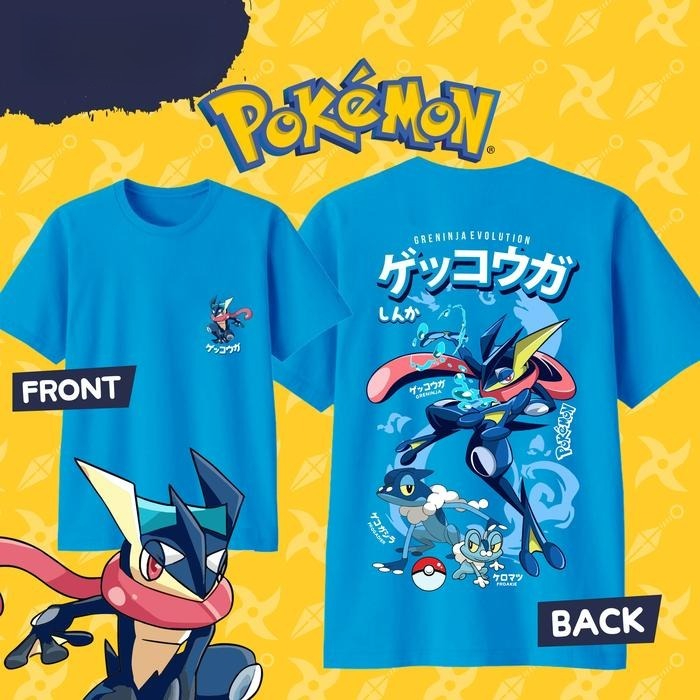 Summer 2026 Kids Clothing - Camiseta con Estampado de Pokémon Greninja,