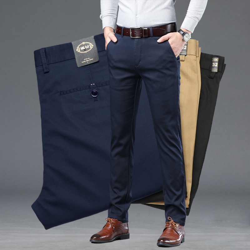 Summer Green Clothing - Pantalones de traje ajustados finos de