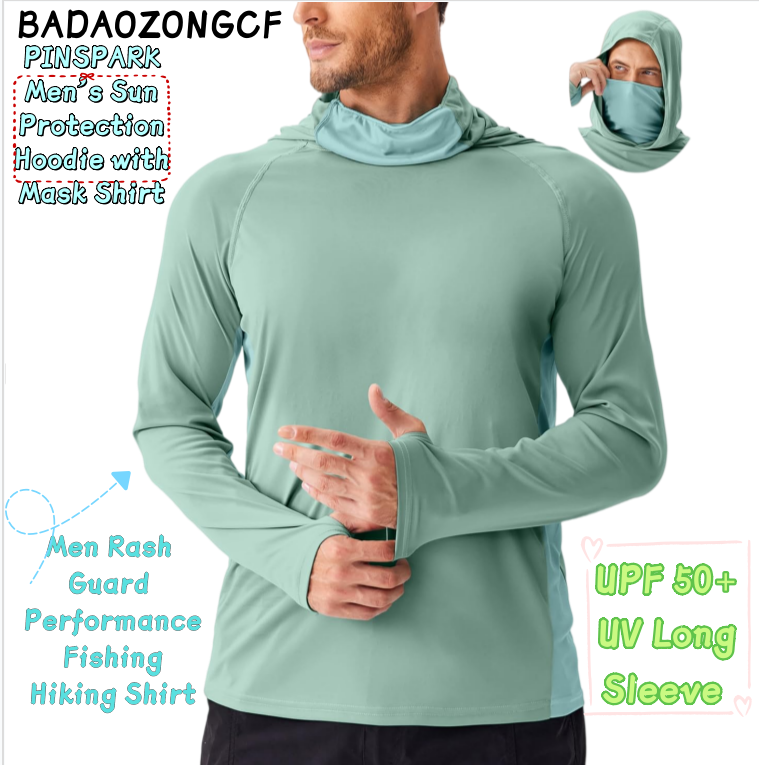 Rash Guard Long Sleeve - Sudadera con Capucha y Protección Solar