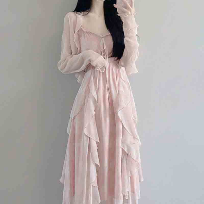 Summer Clothing Juniors - Conjunto de Vestido con tirantes para