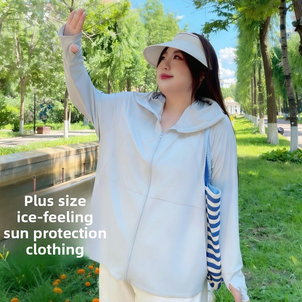 Summer Clothing Plus Size Women - Ropa de Protección Solar de Seda