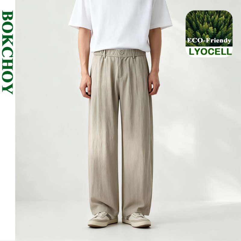 Summer Clothing Men Linen - Pantalones Casuales de Lino Transpirable y