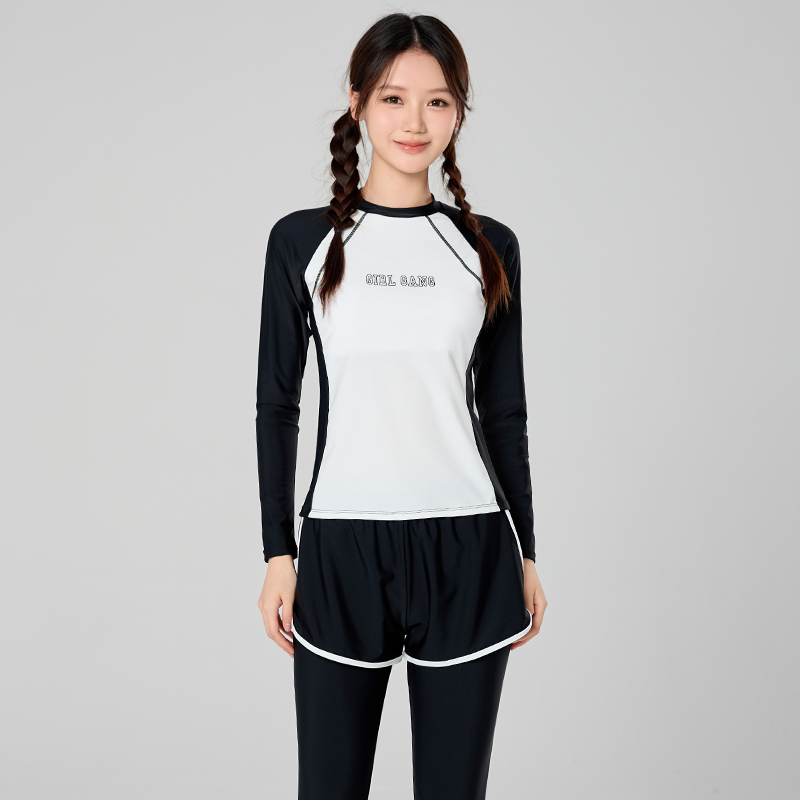 Rash Guard Long Sleeve - Traje de Baño de Manga Larga