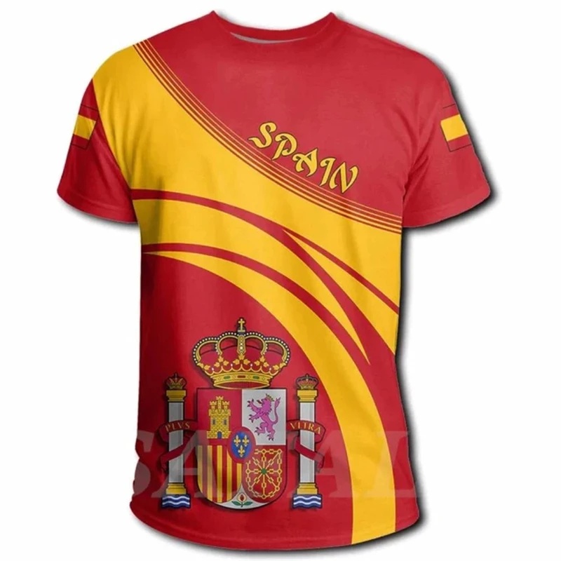Summer Clothing Trends For Men 2026 - Camiseta Roja y Amarilla de Verano