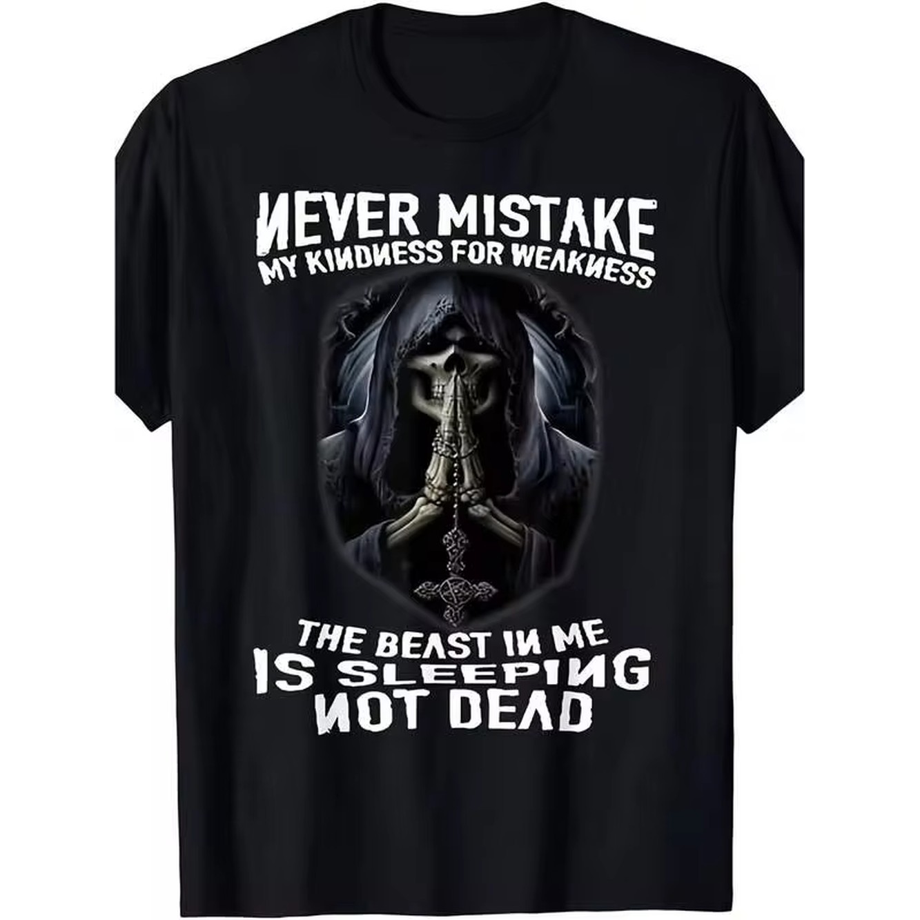 Summer Clothing Aesthetic - Camiseta con estampado de calavera gótica