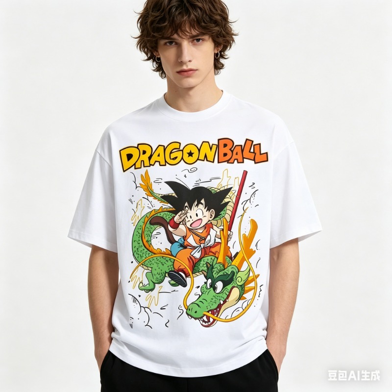 Summer 2026 Kids Clothing - Camiseta Extra Grande de Dragon Ball,