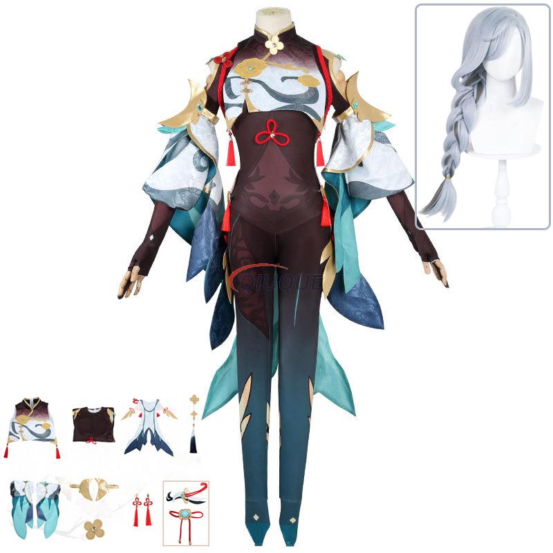 Romper Playsuit Women - Juego Genshin Impact Shenhe disfraz de