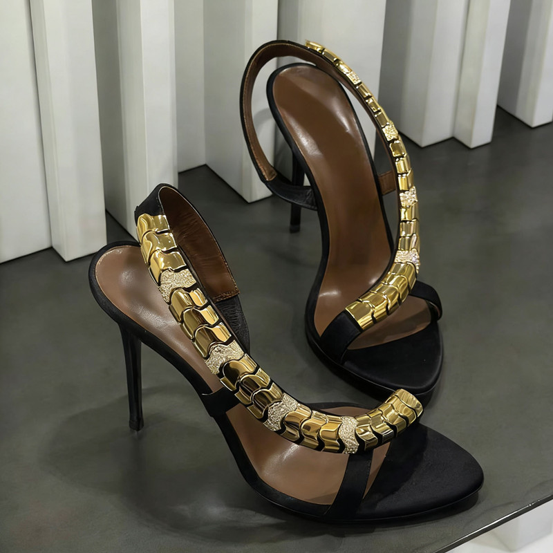 Sandalias de gladiador de saté - Summer Clothing Collection reseña y precio