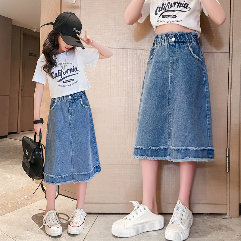 Falda de Mezclilla para Niñas, - Summer Clothing Teen Girls reseña y precio