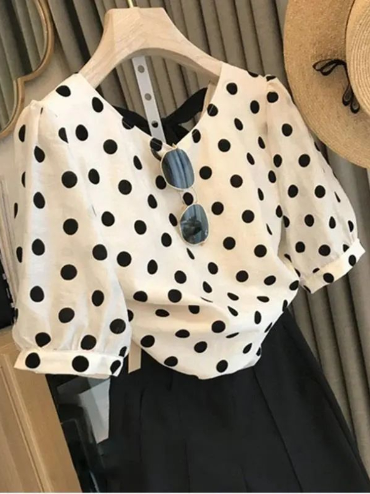 Blusas de lunares para Mujer,  - Summer Clothing Aesthetic reseña y precio
