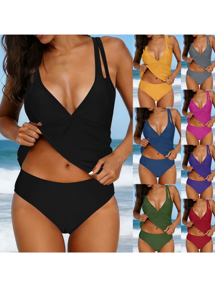 Traje de Baño para Mujer, Tank - Bikini Set Push Up reseña y precio