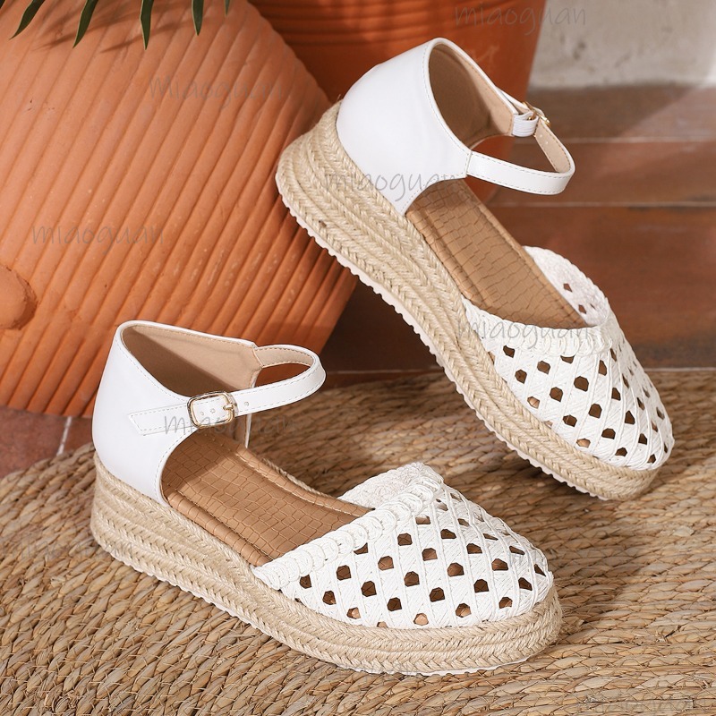 Sandalias de cuña de esparto t - Espadrille Sandal Women reseña y precio