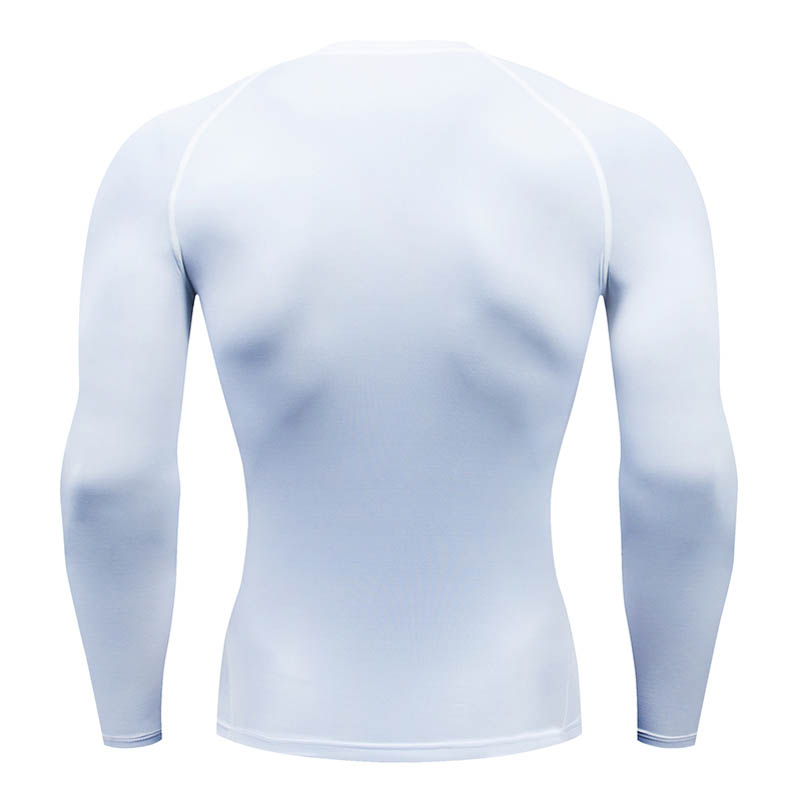 Camisa blanca de compresión de - Rash Guard Long Sleeve reseña y precio