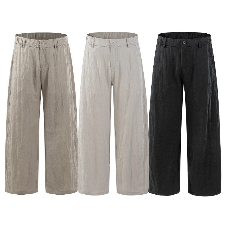 Pantalones Casuales de Lino Tr - Summer Clothing Men Linen reseña y precio