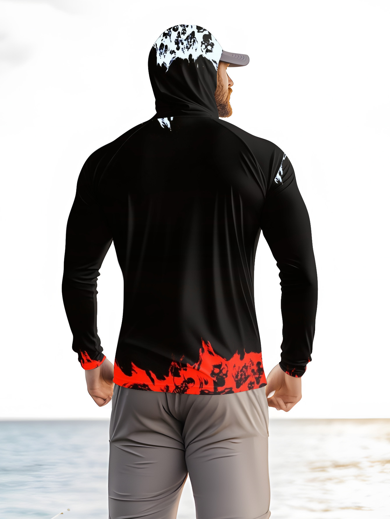 Camisa de pesca con capucha pa - Rash Guard Long Sleeve reseña y precio