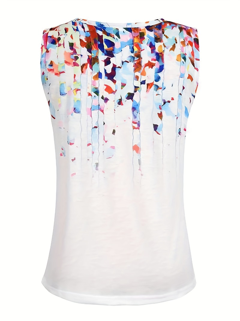 Top con estampado de flores y  - Summer Clothing Plus Size Women reseña y precio