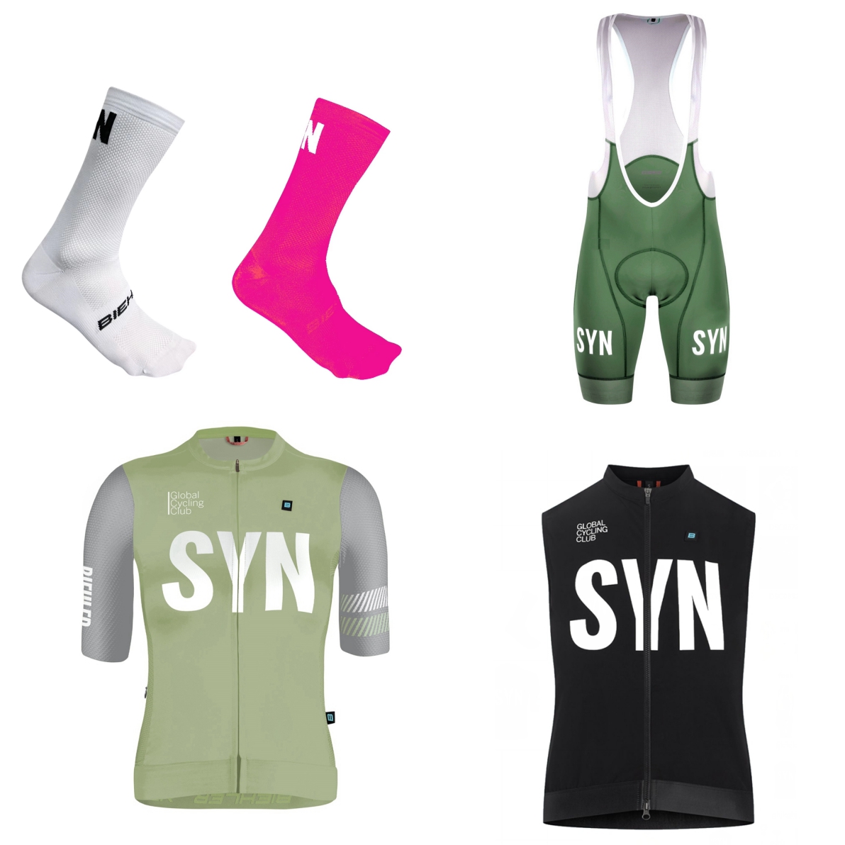 Conjunto de Ciclismo de Cuatro - Summer Green Clothing reseña y precio