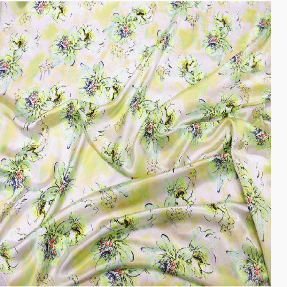 Tela de Satén de Seda Moderna  - Summer Green Clothing reseña y precio