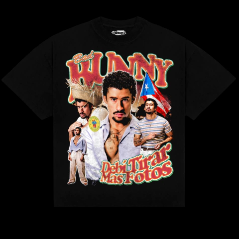 Camiseta de Hip Hop BAD BUNNY  - Summer Clothing Trends For Men 2026 reseña y precio