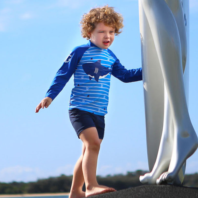 Traje de Baño para Niños con E - Rash Guard Long Sleeve reseña y precio