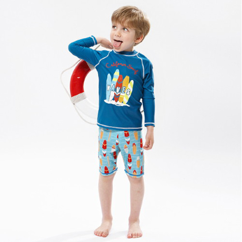 Traje de Baño para Niños con E - Rash Guard Long Sleeve reseña y precio