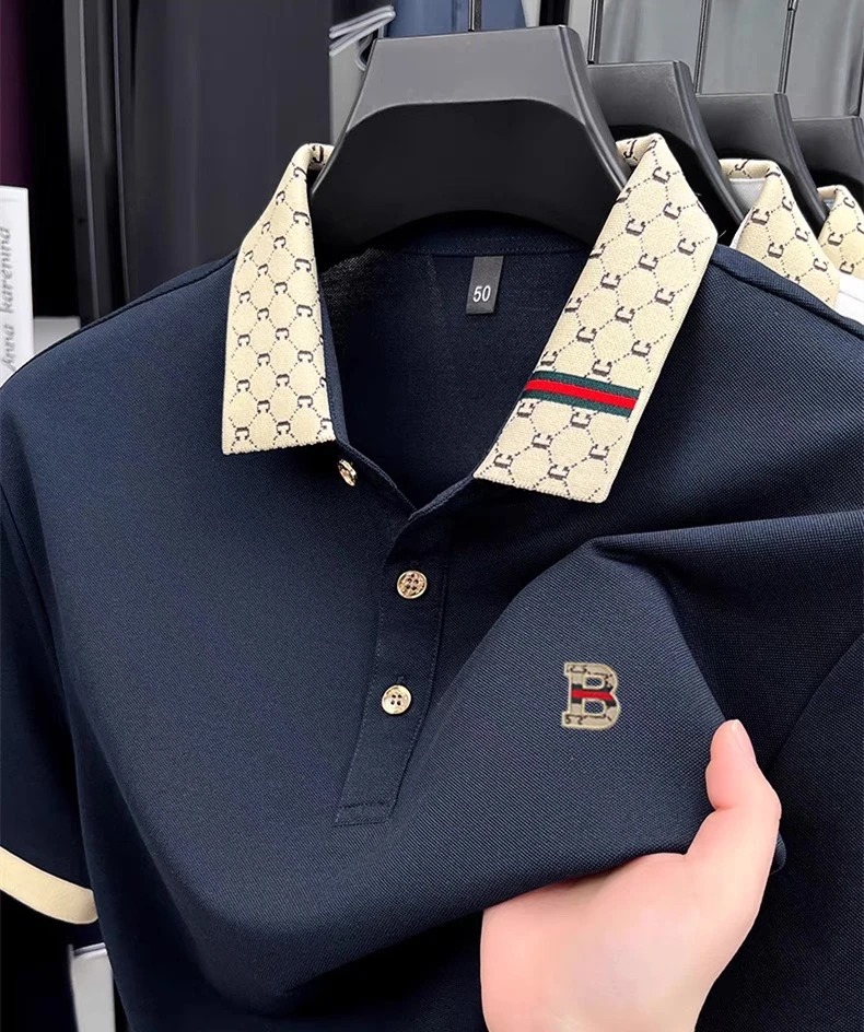 Polo de manga corta de marca d - Summer Clothing Men Linen reseña y precio