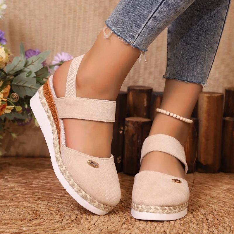 Sandalias de cuña cerradas par - Espadrille Sandal Women reseña y precio