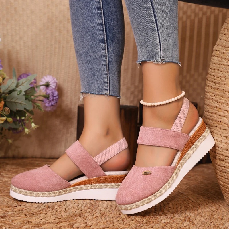 Sandalias de cuña cerradas par - Espadrille Sandal Women reseña y precio