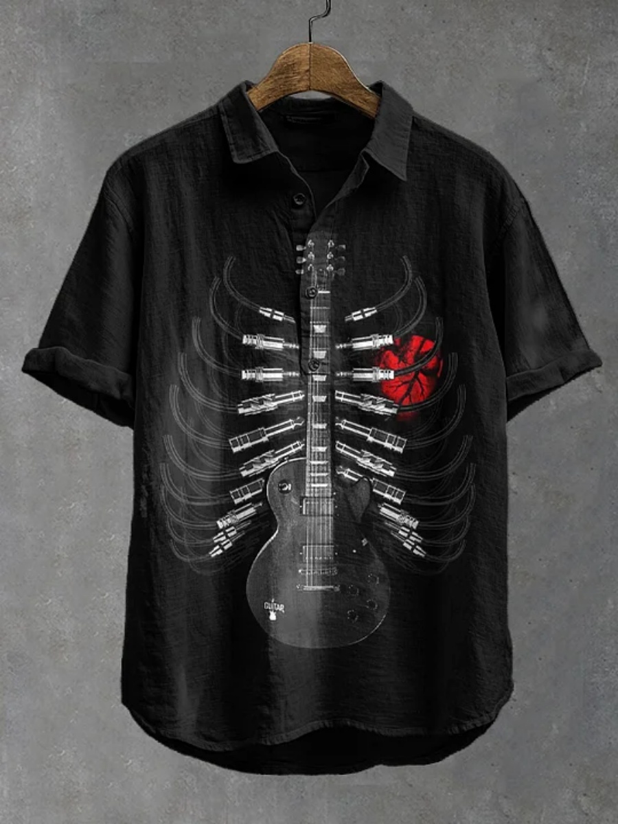 Polo para hombre con estampado - Summer Clothing Men Linen reseña y precio