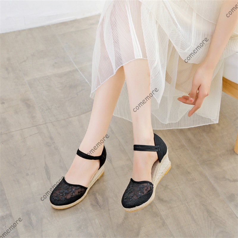 Sandalias de cuña de esparto c - Espadrille Sandal Women reseña y precio