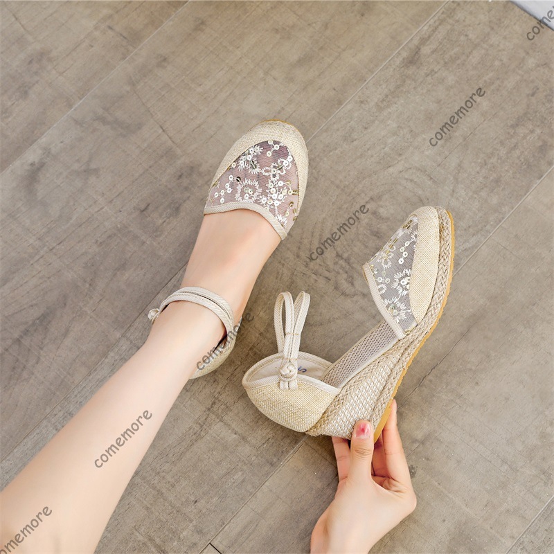 Sandalias de cuña de esparto c - Espadrille Sandal Women reseña y precio